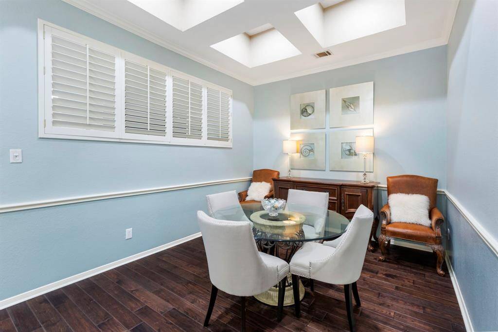 The formal dining room is a versatile space! Turn it into a media room, game room, home office or keep it as a formal dining room!