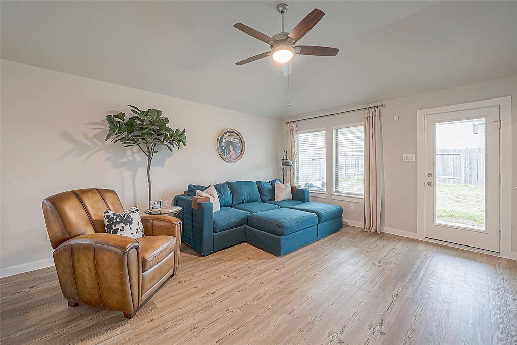 View of living area.