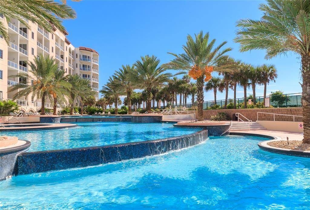 Enjoy a 300-foot cascading outdoor infinity pool, a 750-foot lazy river, and a heated indoor pool for year-round relaxation.