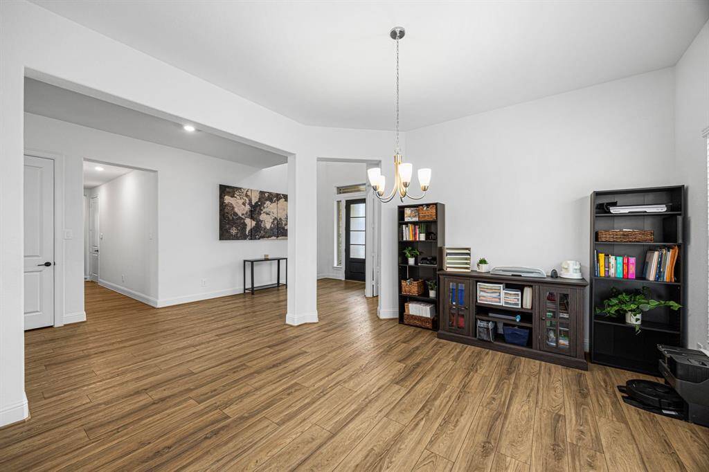 Alternate view of the formal dining area.