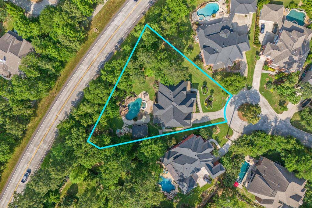 Coveted half acre lot with no rear neighbors