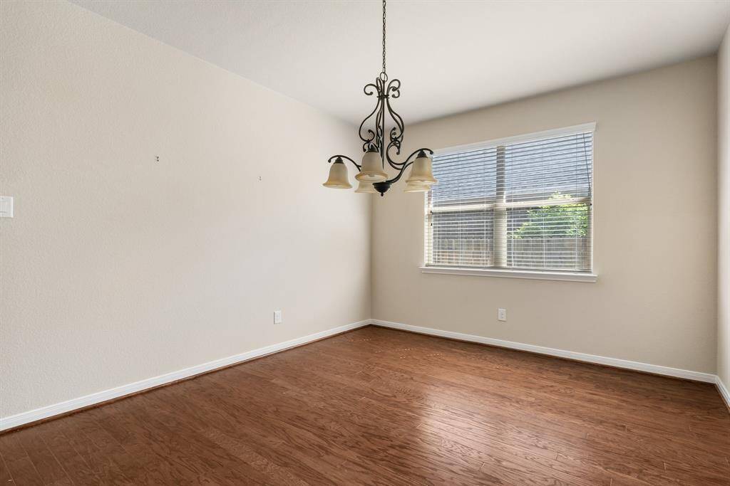 Wood Floors in Dining Room