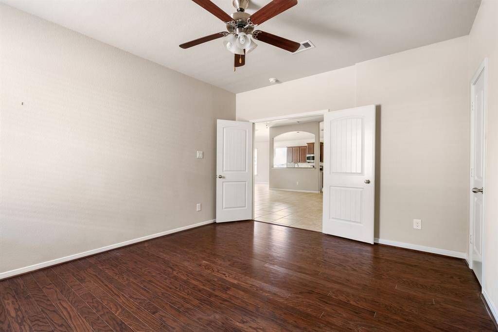 Wood Floors in Study
