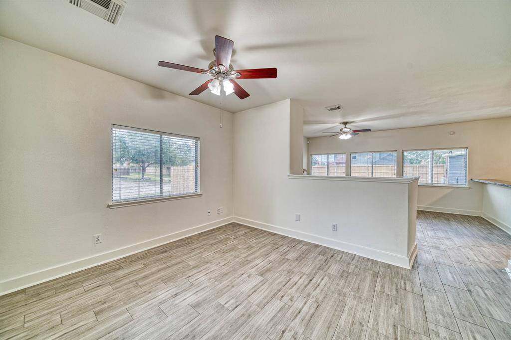 Dining room into living room