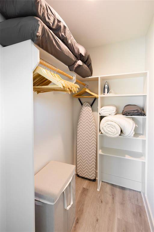 Spacious closet.