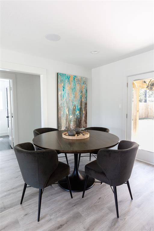 Dining space.