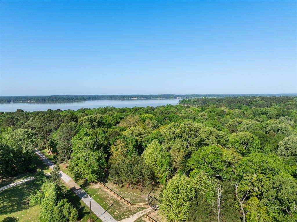 Aerial of the entrance to the property