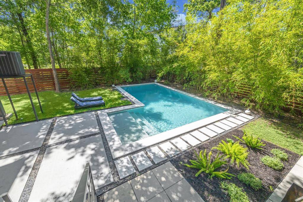Take a dip in the pool on a hot summer day.