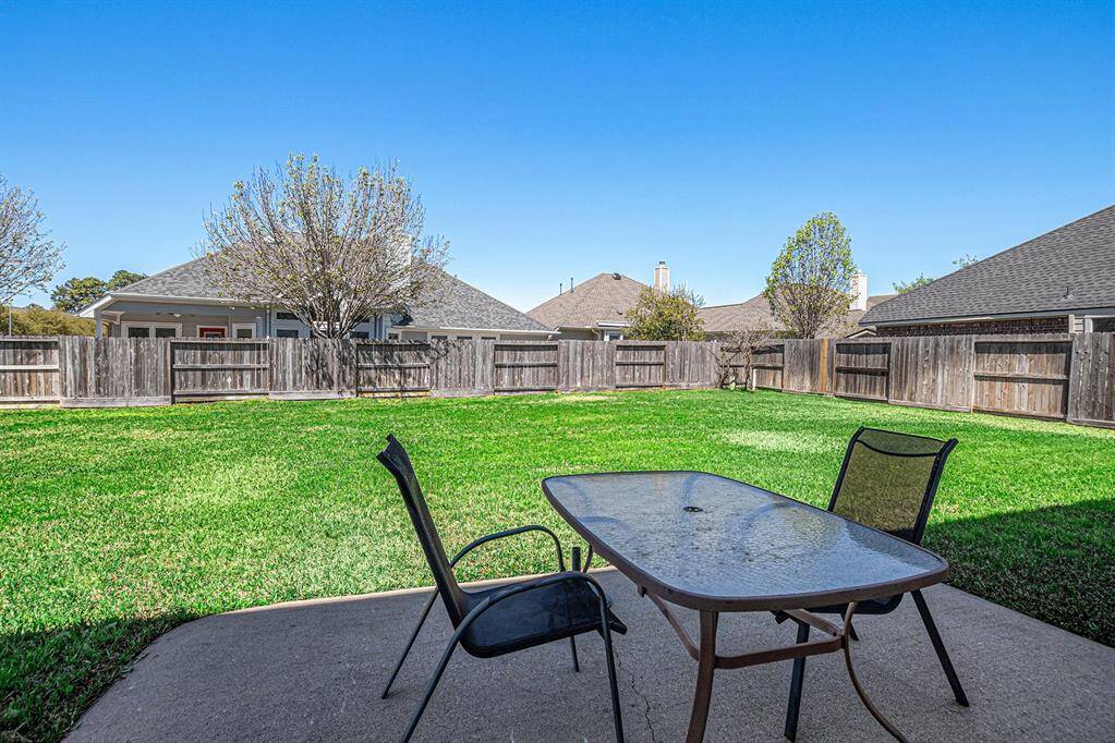 huge backyard