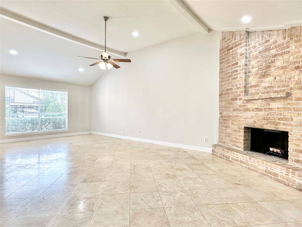 Fireplace as a focal point ideal for keeping warm in the winter months.