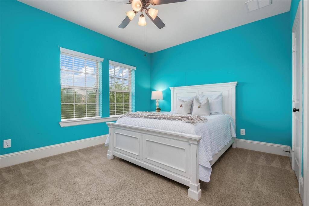 This secondary bedroom has shared bathroom access.