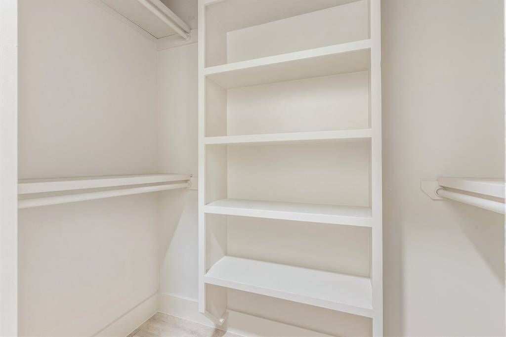 Keep all your favorites tucked away in this walk-in closet.