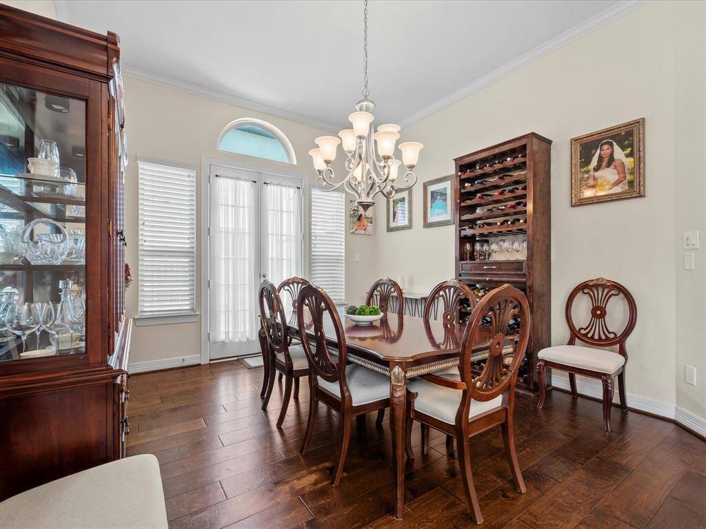 Study being used as formal dining