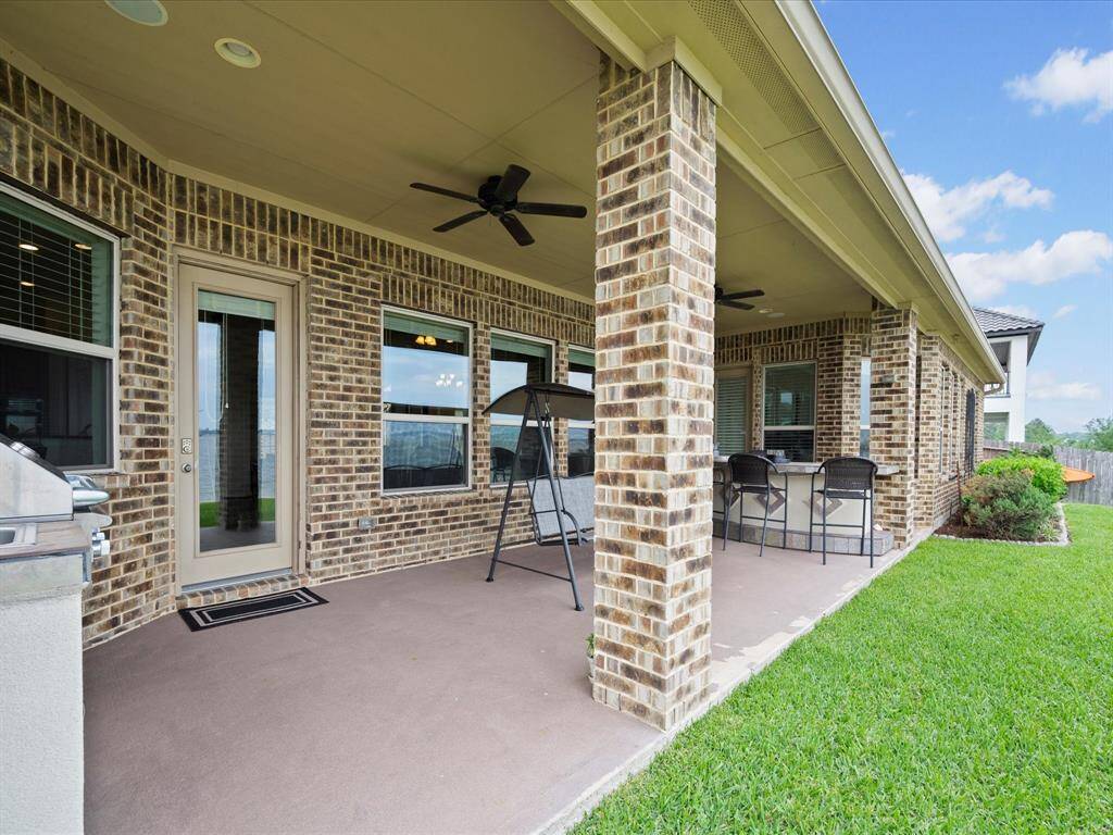 Covered back patio