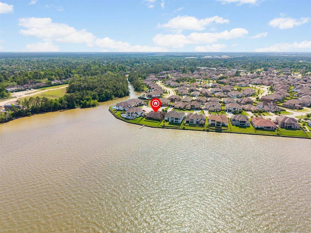 Aerial view of Lake Houston