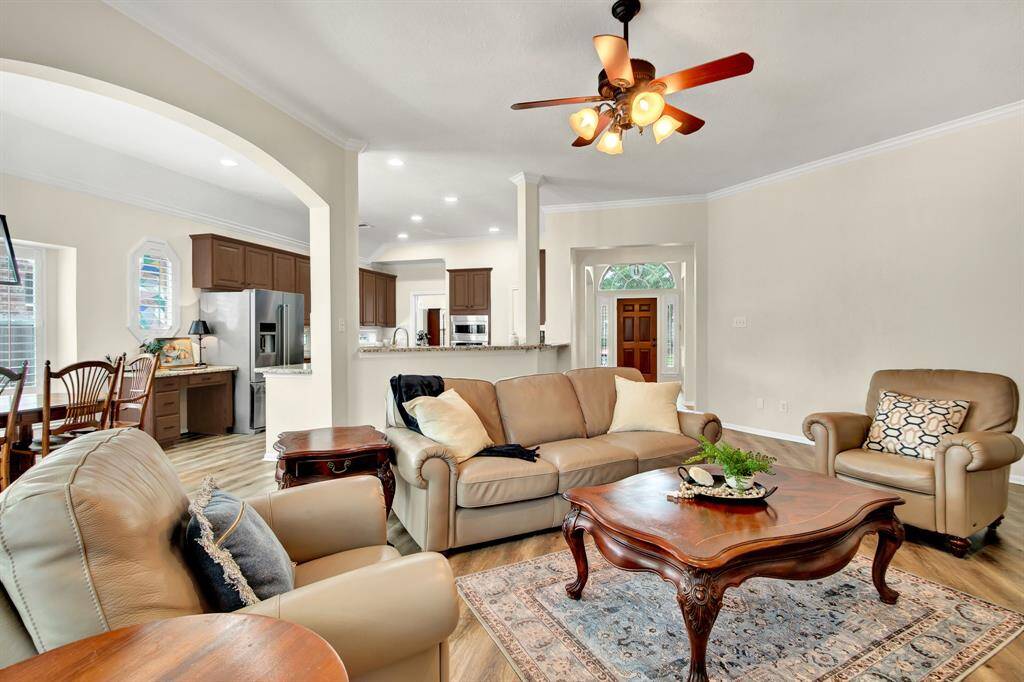 Living Room is open to kitchen