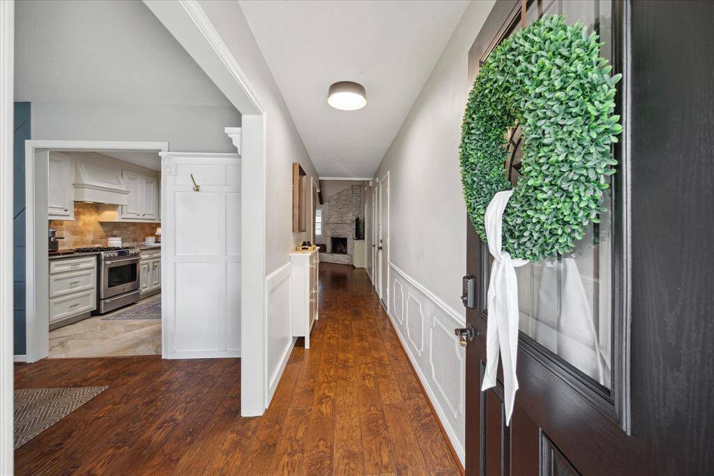 Step into a relaxing atmosphere as you enter through the front door.