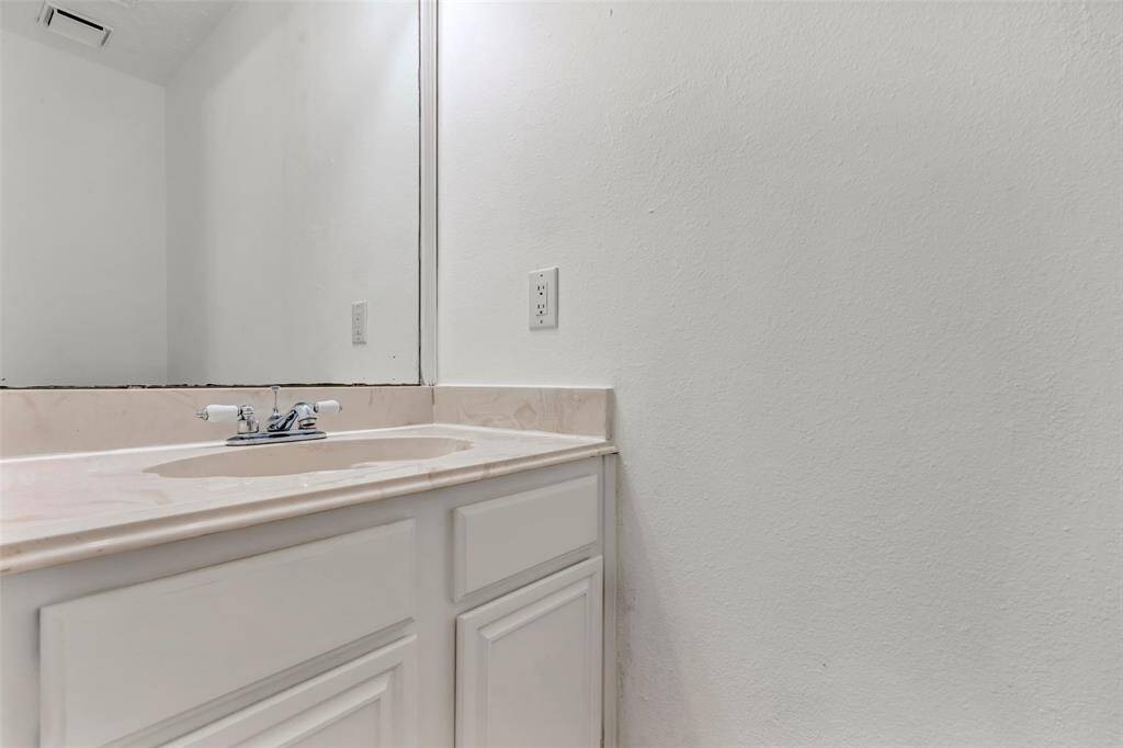 Powder room vanity