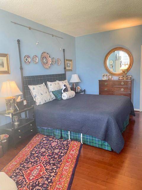 Large primary bedroom with views to north and west