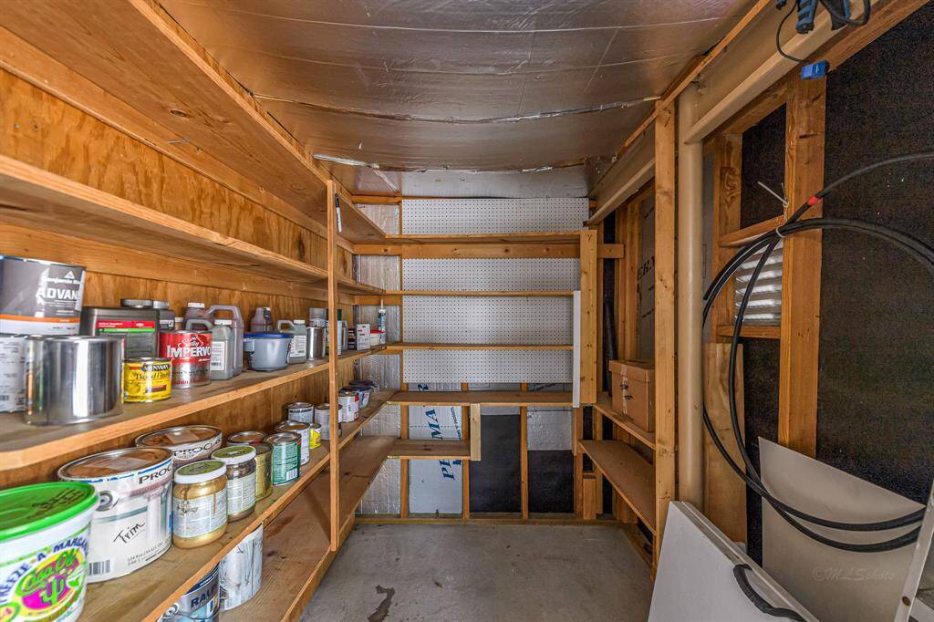 Extended storage area. Great for a workshop, hobbies or storage
