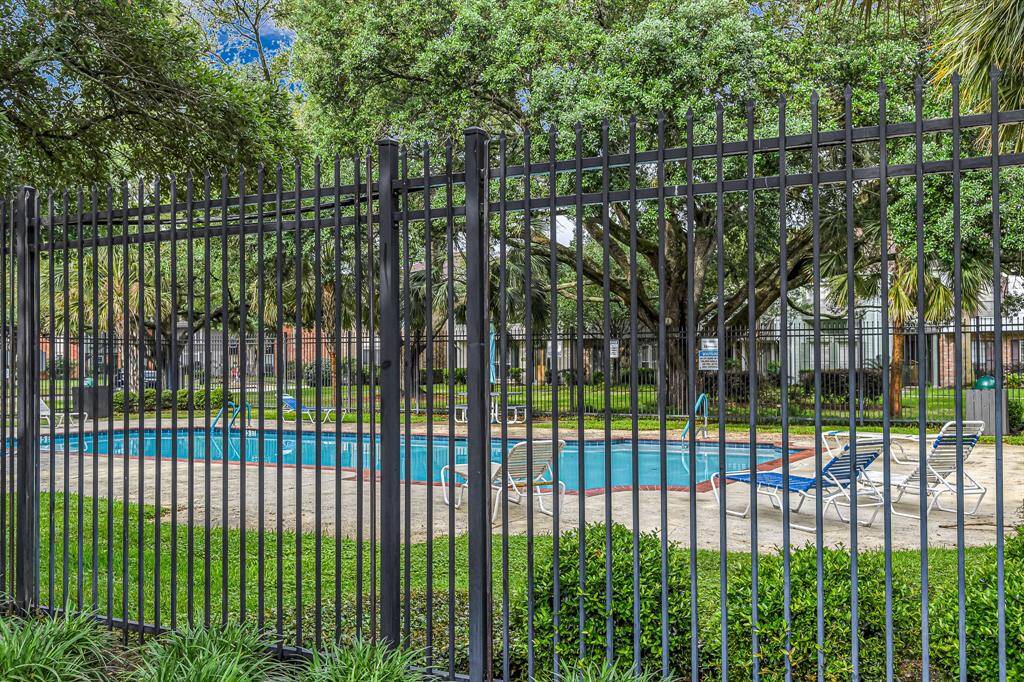 Large fenced in pool