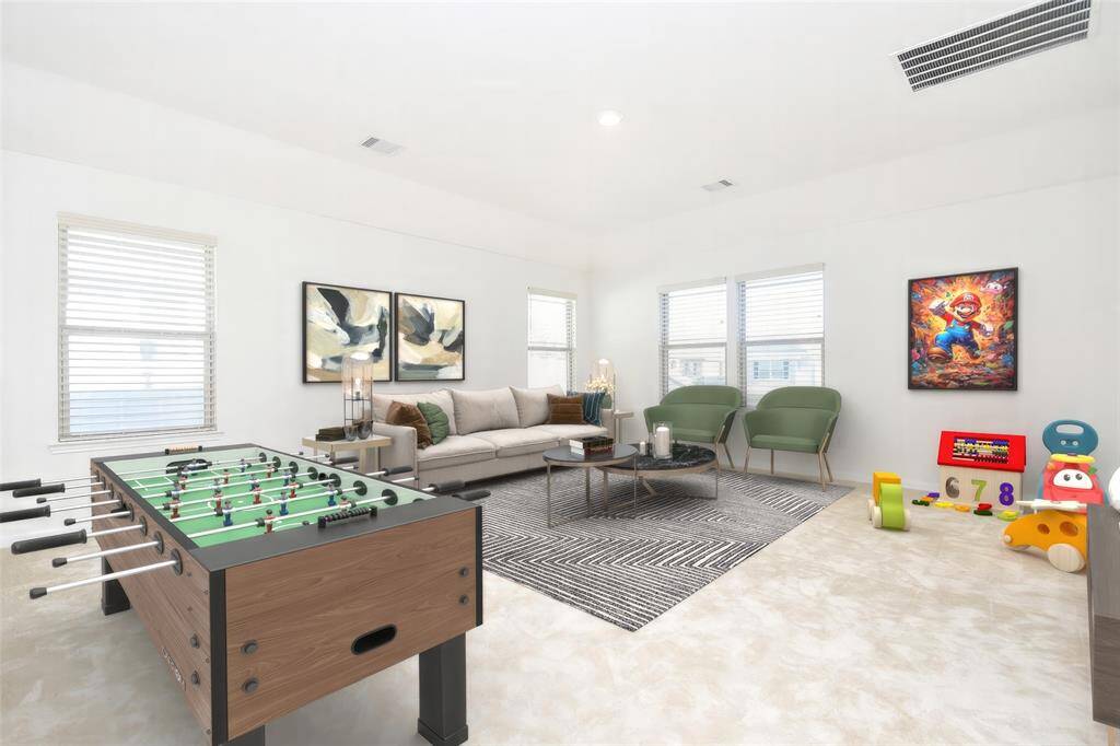 Game room- Virtually staged