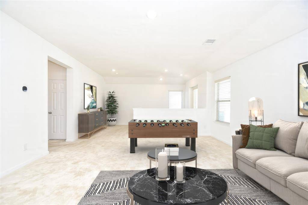 Game room- Virtually staged
