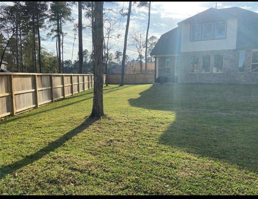 Back yard looking towards the end of the house