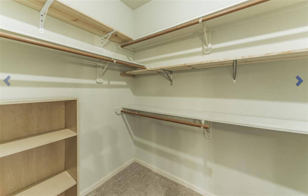 Spacious closet