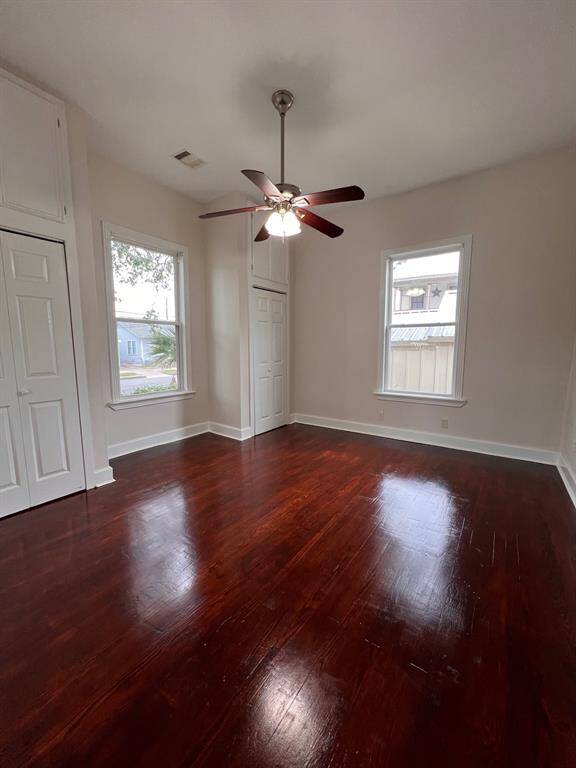 Front bedroom with dual closets