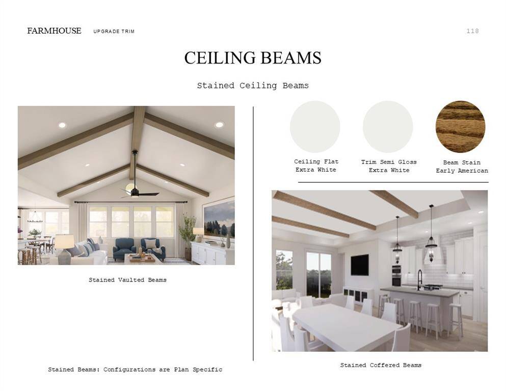 Farmhouse Look Palette 4: Trim Selection Sheet (*Artist rendering used for illustration purposes only.)