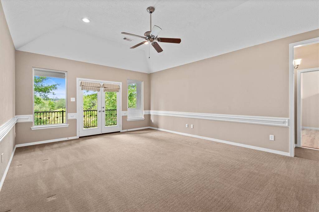 Game Room with French doors