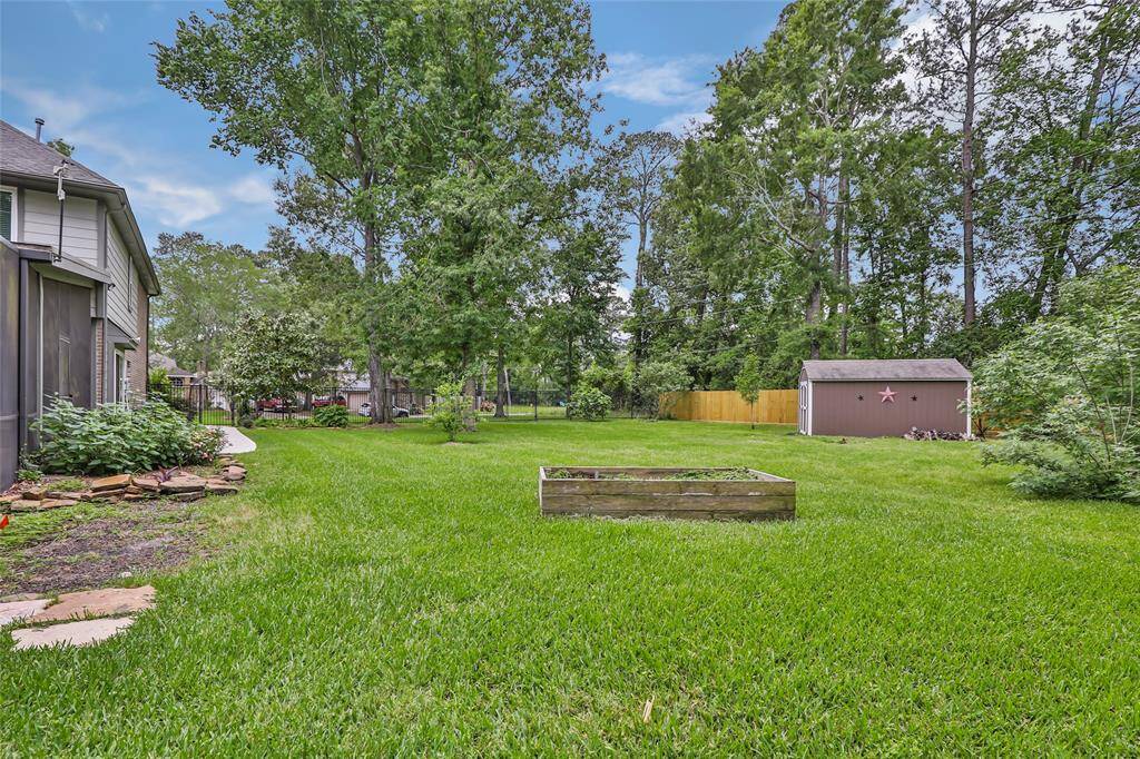 Enjoy the beauty of golf course living with added privacy, thanks to a lush tree buffer that creates a peaceful, natural separation between the home and the fairways.