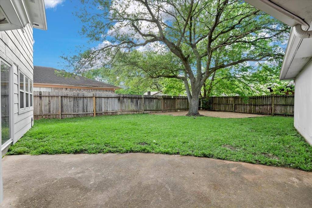 View of backyard.