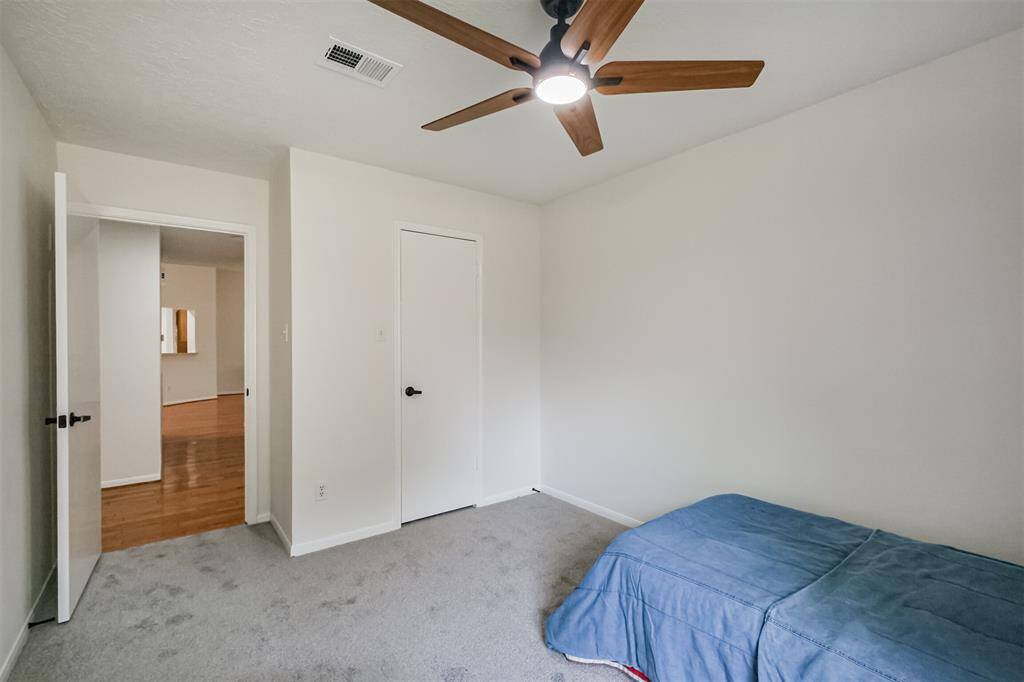 Even with a play area set up and a twin bed, there is ample room for a dresser