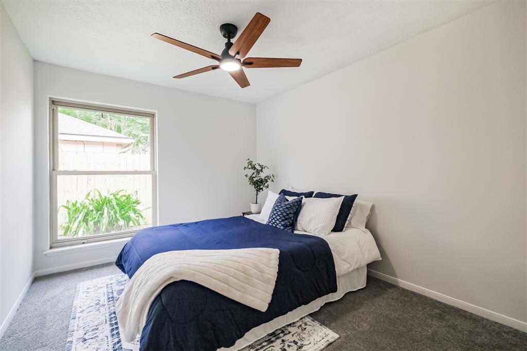 What a lovely third bedroom with its picture window