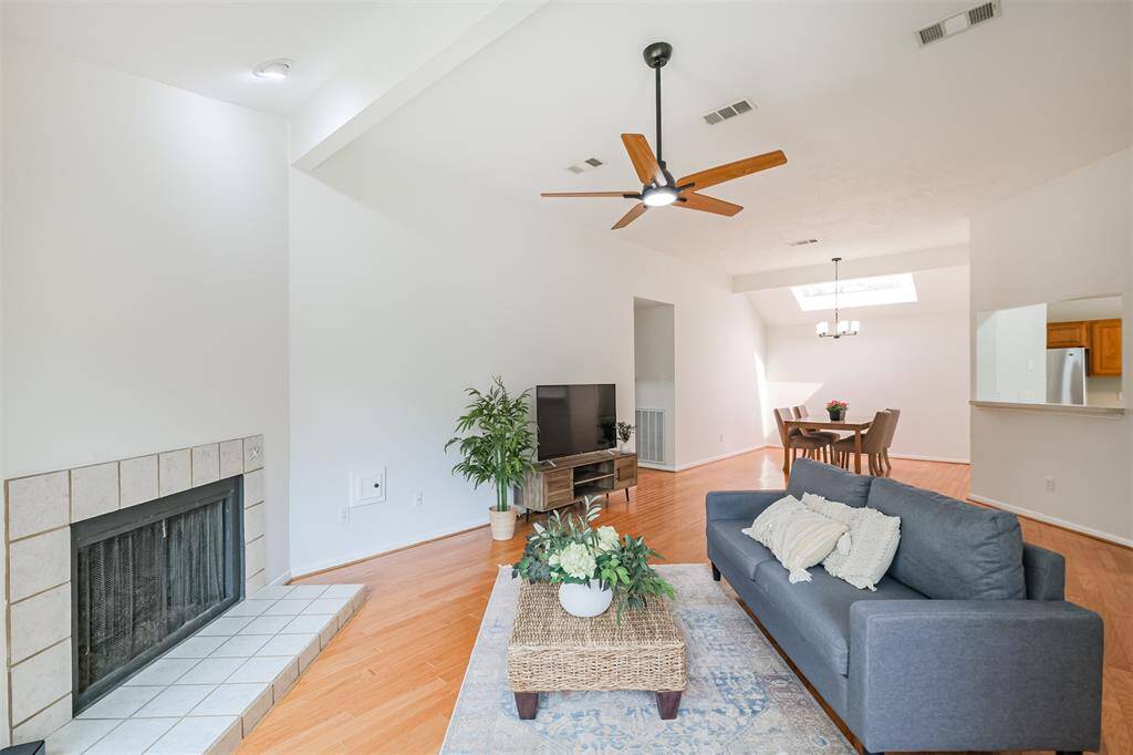 The crisp white walls provide the perfect neutral backdrop for whatever your design asthetic might be