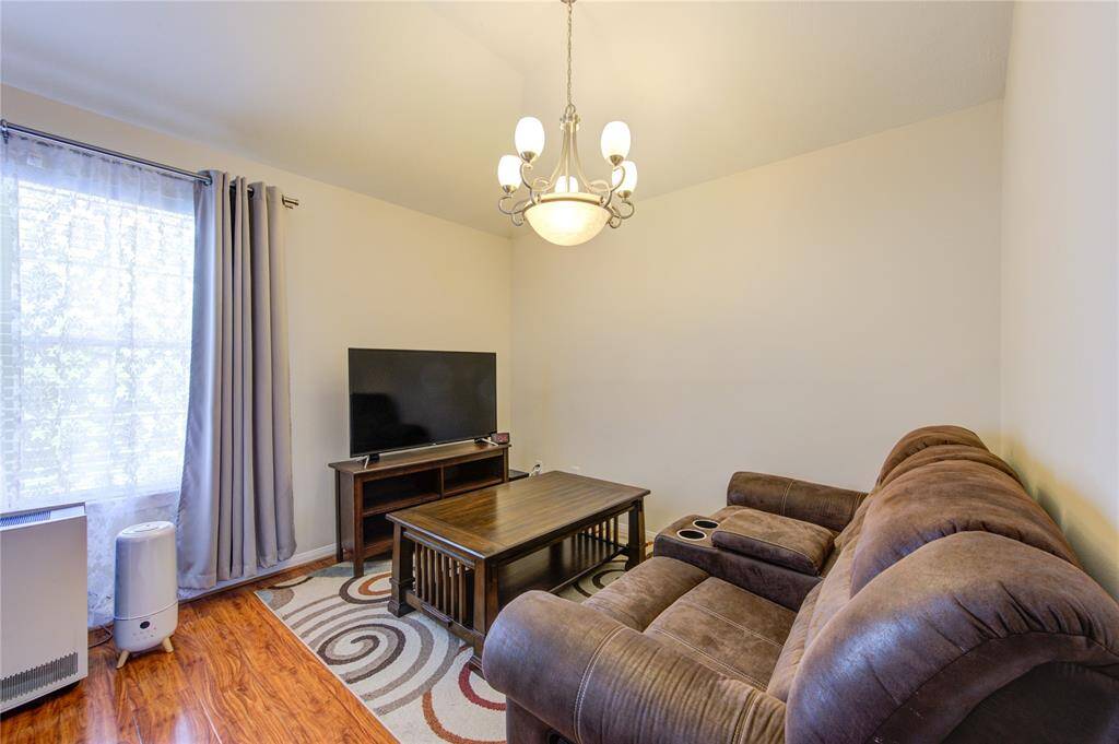 Separate sitting area.