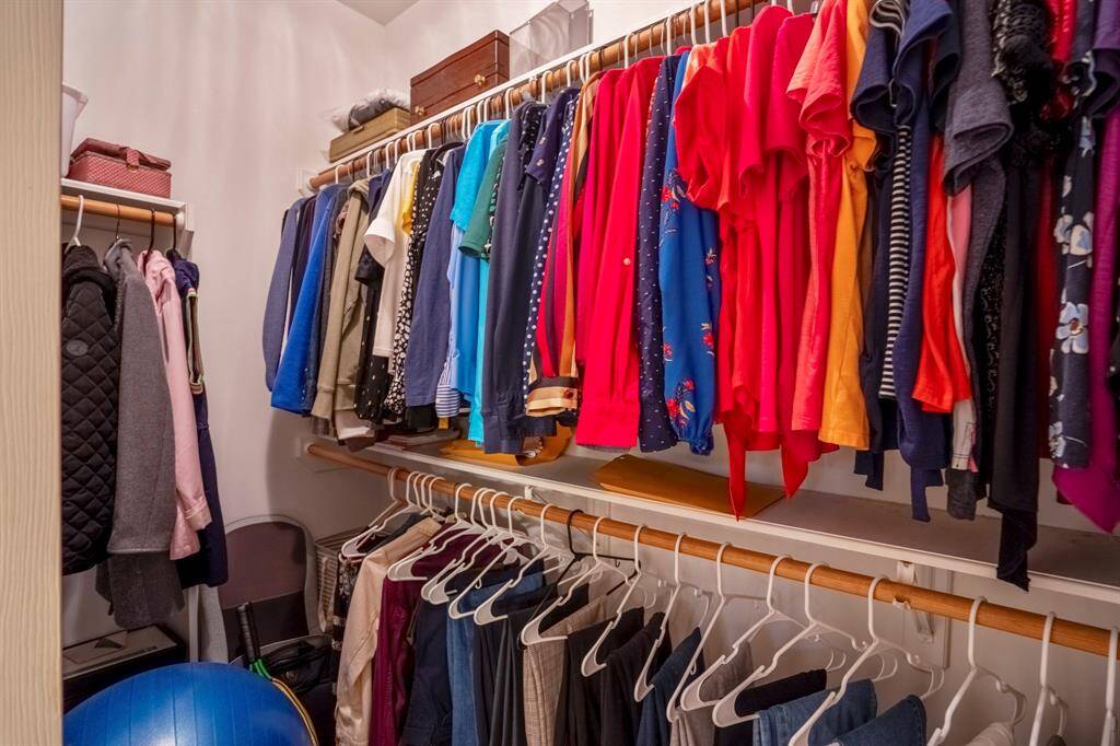 One of the two closets in the primary...