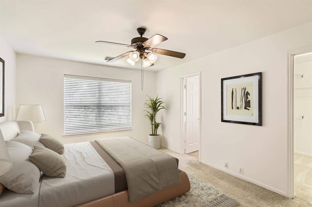 Virtual Staging of Primary Bedroom