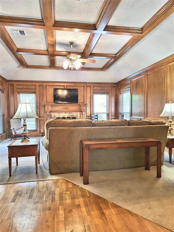 Den w/ Hardwood Flooring in High Traffic Areas