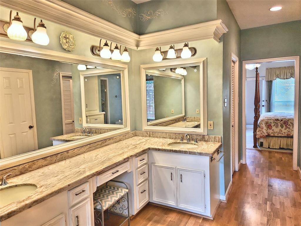 Double Sink w/ Vanity & Two Walk-In Closets