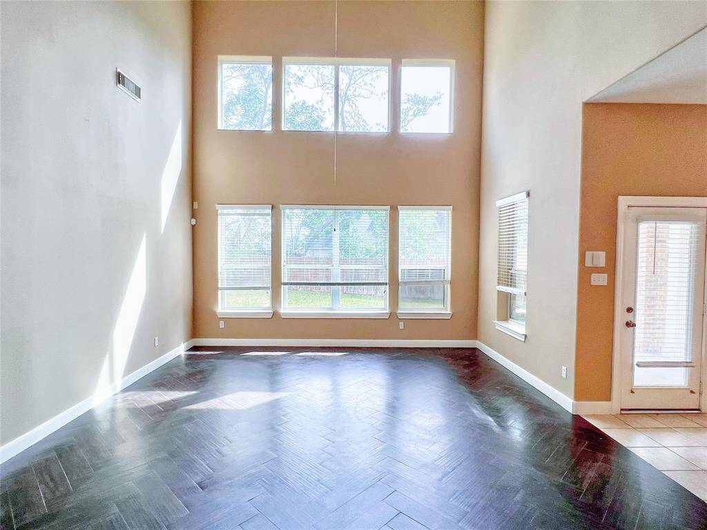 2 story living room