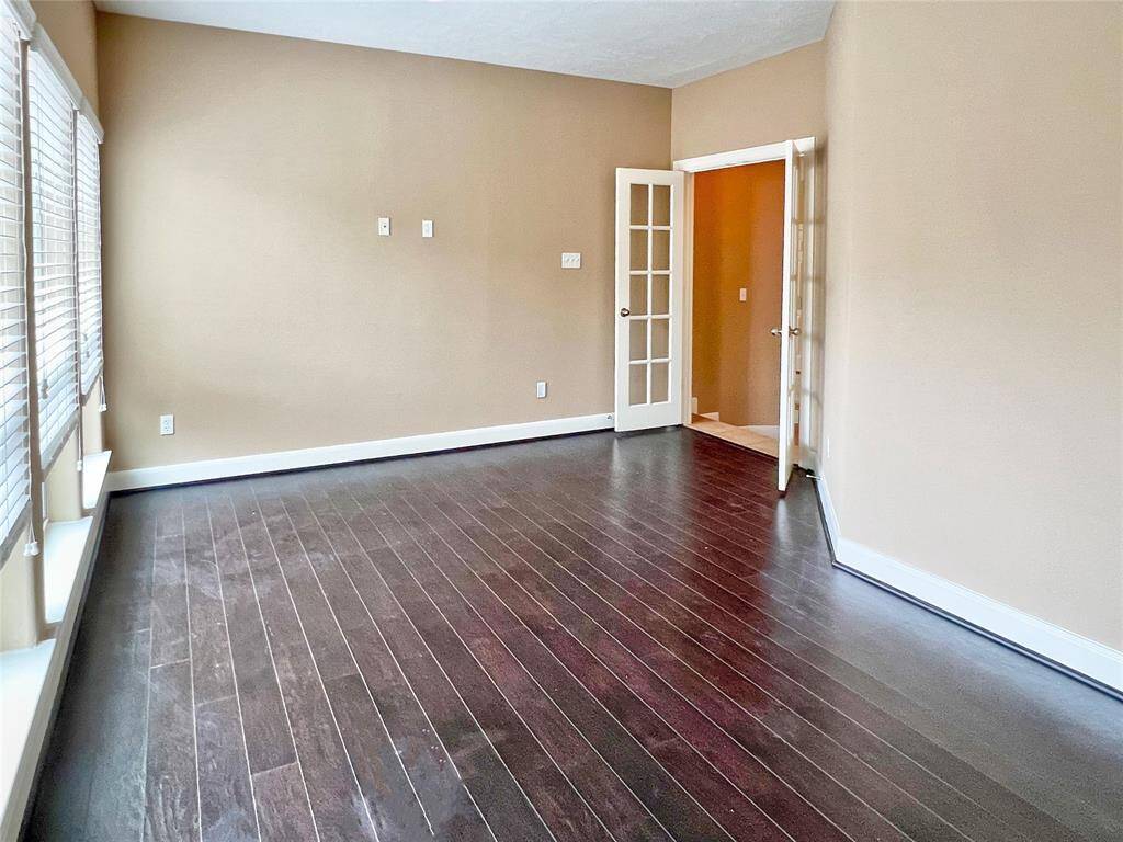 Study with French doors