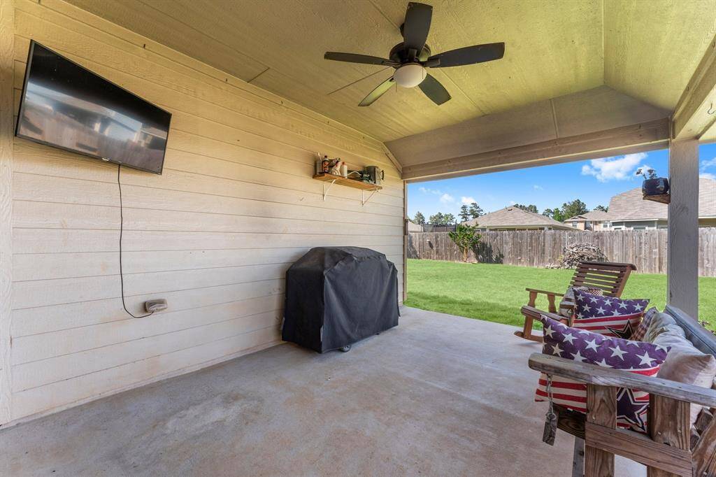 The mounted TV is excluded, but the TV mount can stay for your TV.
