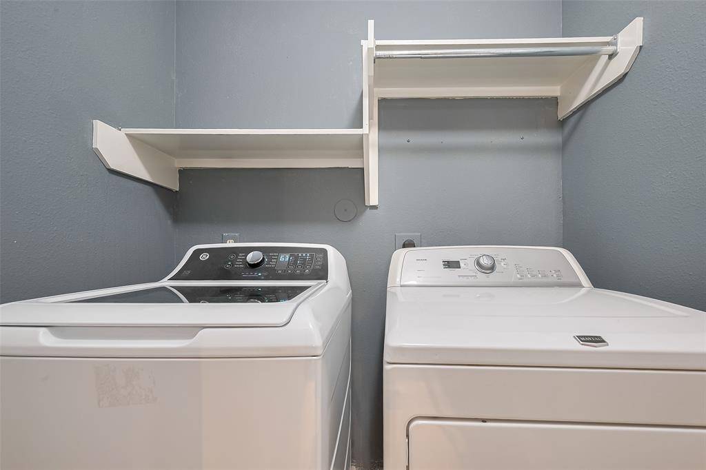 Laundry room downstairs. Washer/dryer included!