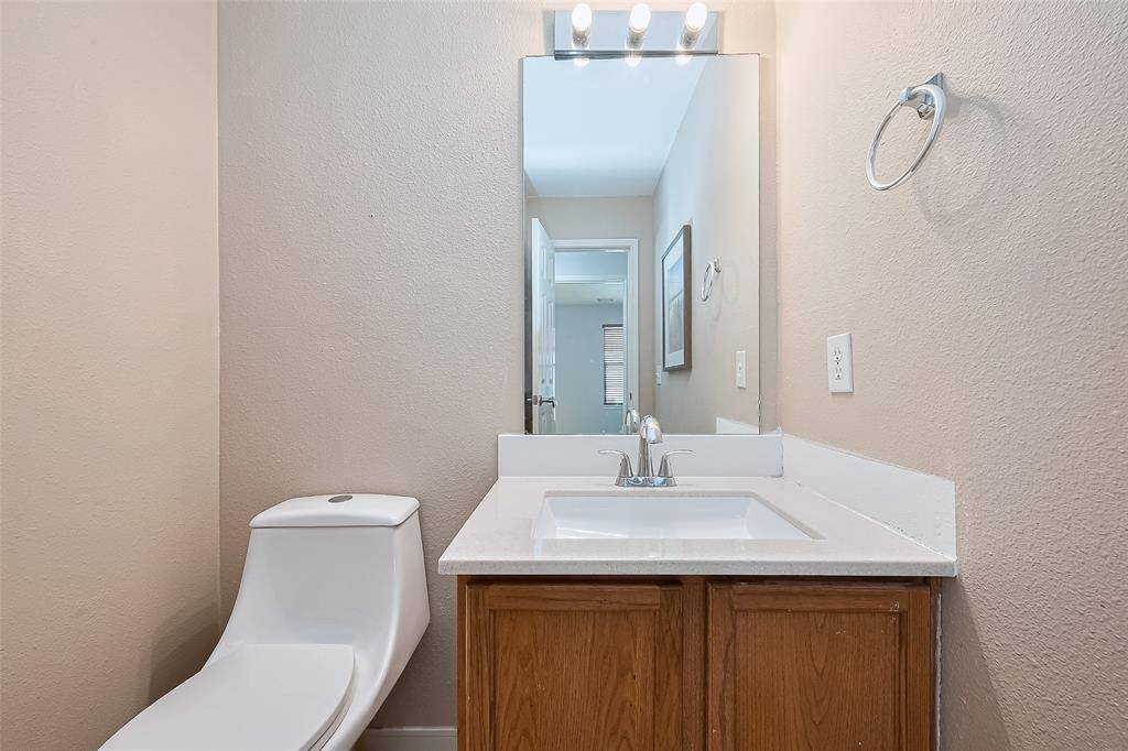 Downstairs powder room.