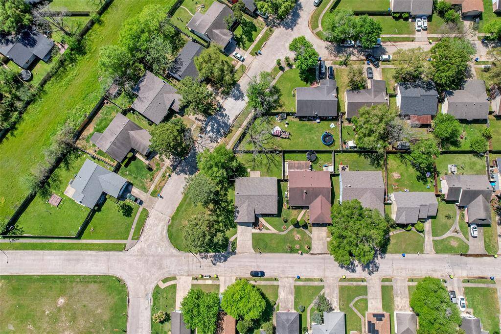 Birds-eye view of the home.