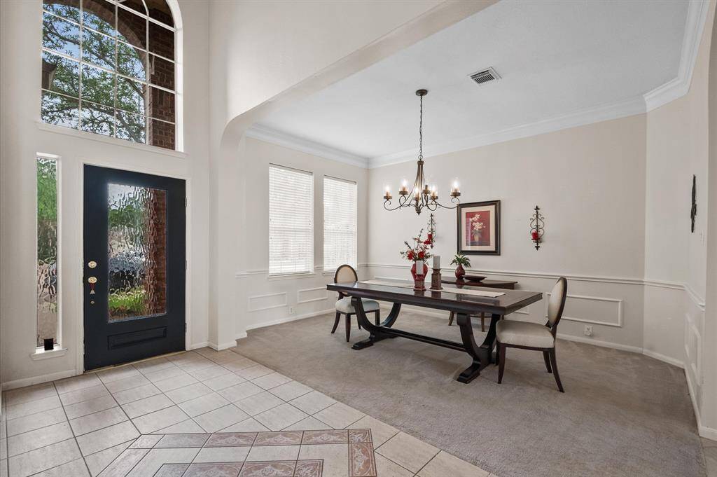 View of the dining room.