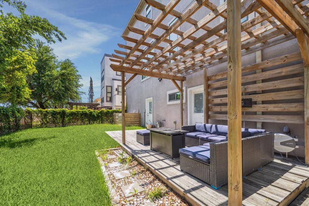 Enjoy your own private, fenced yard - a rare find in this area. There are two entry points to the yard, including one from the garage.